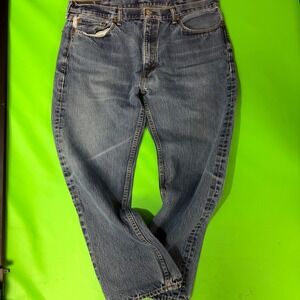 Levi's 505 Regular Fit Jeans Mens 40x30 Blue Medium Wash Straight Leg Denim READ